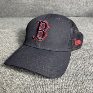 New Era Boston Red Sox MLB Flexfit Baseball Cap Black Red Mens 39THIRTY